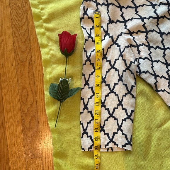 🩷 NEIMAN MARCUS; Classy & Upscale Geometric Black/White 100% LINEN Tunic; Sz. S! - Picture 10 of 10